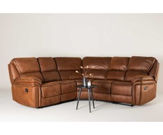 Venture Design Atlenkiamas kampinis sofa „Saranda“, 169x98 cm, ruda