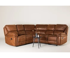 Venture Design Atlenkiamas kampinis sofa „Saranda“, 169x98 cm, ruda