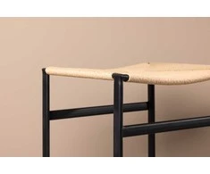 Venture Design Aukštas baro kėdė, Polly 2 vnt., 40x45x66 cm, Juoda/Natūrali