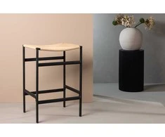 Venture Design Aukštas baro kėdė, Polly 2 vnt., 40x45x66 cm, Juoda/Natūrali