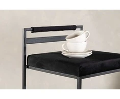 Venture Design Baro kėdė, Opelika, 2 vnt., 41x45x80 cm, Juoda
