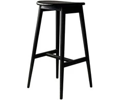 Venture Design Baro kėdė Orust 43x36x77 cm juoda guminė mediena