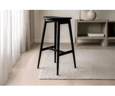 Venture Design Baro kėdė Orust 43x36x77 cm juoda guminė mediena