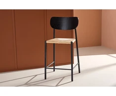 Venture Design Baro kėdė, Polly, 55x52x101 cm, Juoda