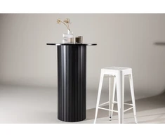 Venture Design Baro stalas, Härön, ⌀70 cm, Juodas