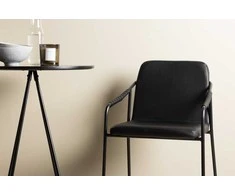 Venture Design Baro stalas ir baro kėdė, 60 cm, juoda