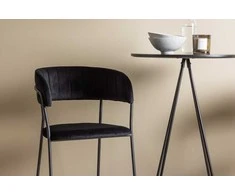 Venture Design Baro stalas ir baro kėdė, 60 cm, juoda