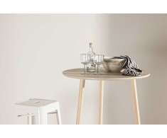 Venture Design Baro stalas, Plaza, ⌀70 cm, balta kalkė