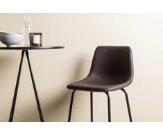 Venture Design Baro stalo ir baro kėdžių komplektas 60 cm juoda ruda MDF metalas