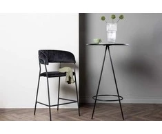 Venture Design Bistro baro stalas, φ60, juodas