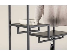 Venture Design Drabužių pakabukas, Plienas, 35x188 cm, Juoda