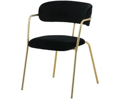 Venture Design Fotelis Arrow 47x47x44 cm Juodas aksomas