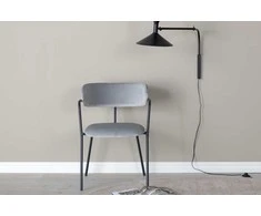 Venture Design Fotelis Arrow 47x47x44 cm Pilkas aksomas