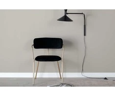 Venture Design Fotelis Arrow 47x47x44 cm Juodas aksomas