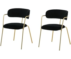 Venture Design Fotelis Arrow 47x47x44 cm Juodas aksomas