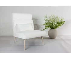 Venture Design Fotelis, Bloom viengulė sofa, 89x95x70 cm, Balta