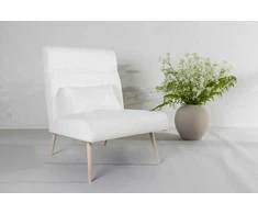 Venture Design Fotelis, Bloom viengulė sofa, 89x95x70 cm, Balta