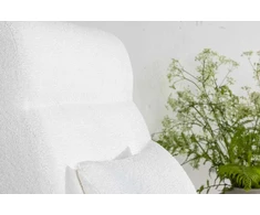 Venture Design Fotelis, Bloom viengulė sofa, 89x95x70 cm, Balta