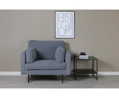 Venture Design Fotelis, Boom Single, 86x84x110 cm, Tamsiai pilka