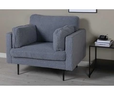 Sofa Venture Design Fotelis, Boom Single, 86x84x110 cm, Tamsiai pilka
