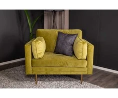 Sofa Venture Design Fotelis, Boom Single Velvet, 86x84x110 cm, Žalias