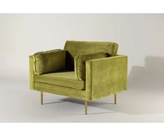 Sofa Venture Design Fotelis, Boom Single Velvet, 86x84x110 cm, Žalias