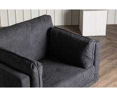 Venture Design Fotelis, Boom viengulė sofa, 86x84x110 cm, Juoda