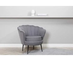 Sofa Venture Design Fotelis, Calais, 77x76x83 cm, Pilka