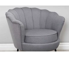 Sofa Venture Design Fotelis, Calais, 77x76x83 cm, Pilka