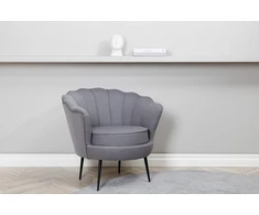Venture Design Fotelis, Calais, 77x76x83 cm, Pilka