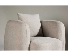 Venture Design Fotelis, Cielo 1-vietės sofa, 110x97x72 cm, Bežis