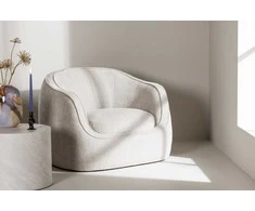 Sofa Venture Design Fotelis, Elio 1 vieta, 96x108x75 cm, Šviesiai pilka