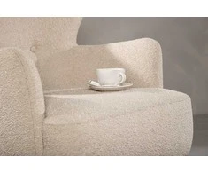 Venture Design Fotelis, Lincoln viengulė sofa, 77x85x76 cm, Bežis