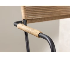 Venture Design Fotelis Lindos 44x40 cm Ruda poliesterio virvė