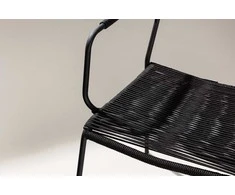 Venture Design Fotelis, Lindos, 66x55x85 cm, Juodas