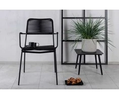 Venture Design Fotelis, Lindos, 66x55x85 cm, Juodas
