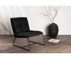 Venture Design Fotelis, "Madison" vieno sėdynės sofa, 83x78x62 cm, juoda