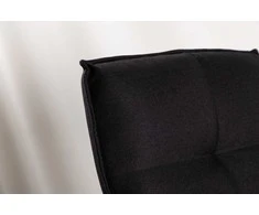 Venture Design Fotelis, "Madison" vieno sėdynės sofa, 83x78x62 cm, juoda