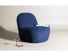 Sofa Venture Design Fotelis, Mahla, 82x70x77 cm, Tamsiai mėlyna