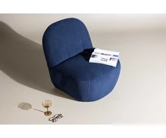 Sofa Venture Design Fotelis, Mahla, 82x70x77 cm, Tamsiai mėlyna