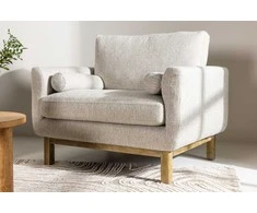 Sofa Venture Design Fotelis, Olympos, 88x109x90 cm, Bežis