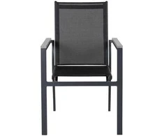 Venture Design Fotelis, Parma 2 vnt., 59x57x90 cm, Juoda/Pilka