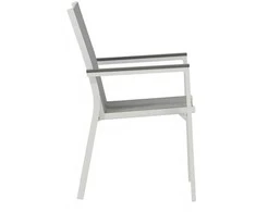 Venture Design Fotelis, Parma 2 vnt., 60x57x90 cm, Balta/Pilka
