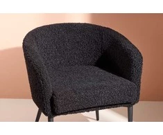 Sofa Venture Design Fotelis, Pusiau pūkinamas, 64x66x70.5 cm, Juodas