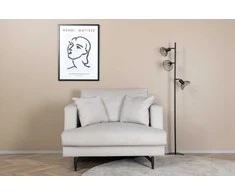 Venture Design Fotelis, Sofia vieno sėdynės sofa, 92x82x104 cm, Beždžionės spalva