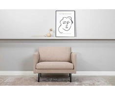 Sofa Venture Design Fotelis, Zoom, 84x80x95 cm, Bežis
