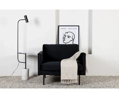 Venture Design Fotelis, Zoom, 84x80x95 cm, Juodas