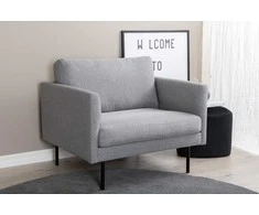 Sofa Venture Design Fotelis, Zoom, 84x80x95 cm, Pilka