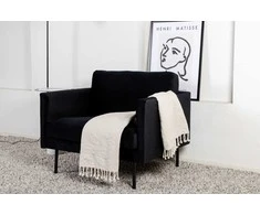 Sofa Venture Design Fotelis, Zoom, 84x80x95 cm, Juodas