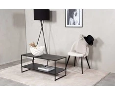 Venture Design Galiausias stalas, Plienas, 43x102 cm, Juodas